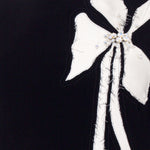 Load image into Gallery viewer, Long sleeve Crepe gown with flower cutout