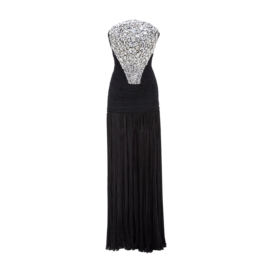 Sequined Embellished Dropped Waist Gown