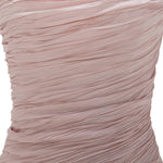 Load image into Gallery viewer, STRAPLESS FISH CUT HAND PLEATED TAFFETA DRESS WITH CAPE