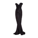 Load image into Gallery viewer, Cutout Silk Slit Gown