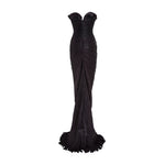 Load image into Gallery viewer, Cutout Silk Slit Gown