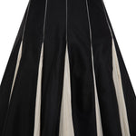 Load image into Gallery viewer, STRAPLESS A-LINE TAFFETA DRESS WITH PIPING PLEATED DETAIL