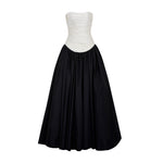 Load image into Gallery viewer, Dropped Waist Mikado-Taffeta Gown