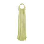 Load image into Gallery viewer, Strapless Hand Pleated Silk Gown