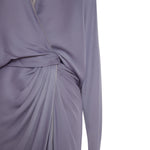 Load image into Gallery viewer, CAMILA - DRAPED SATIN GOWN WITH STRUCTURED COLLAR