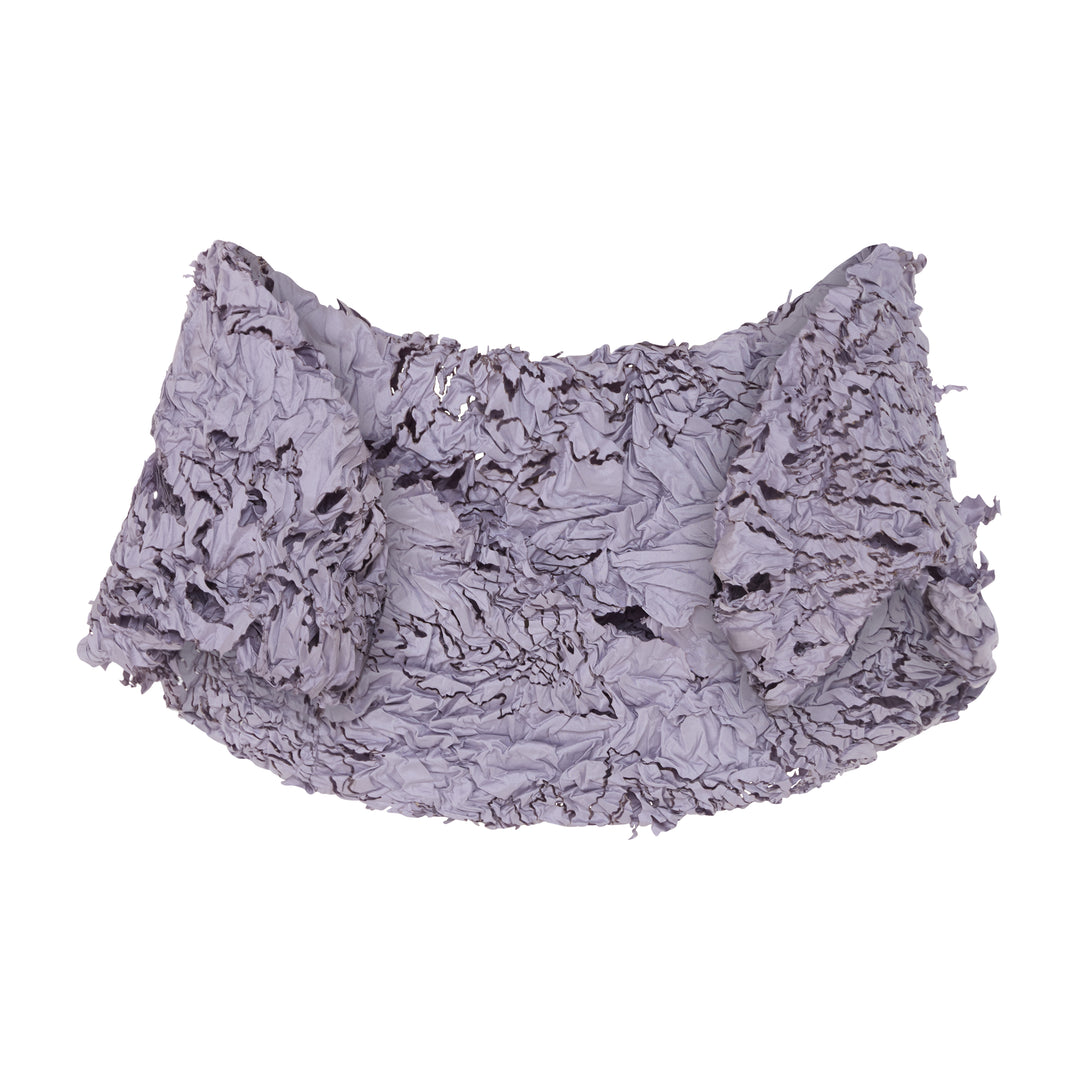 MARISOL - CAPE STYLED WITH STRAPPY PLEATED TAFFETA GOWN WITH EMBROIDERY