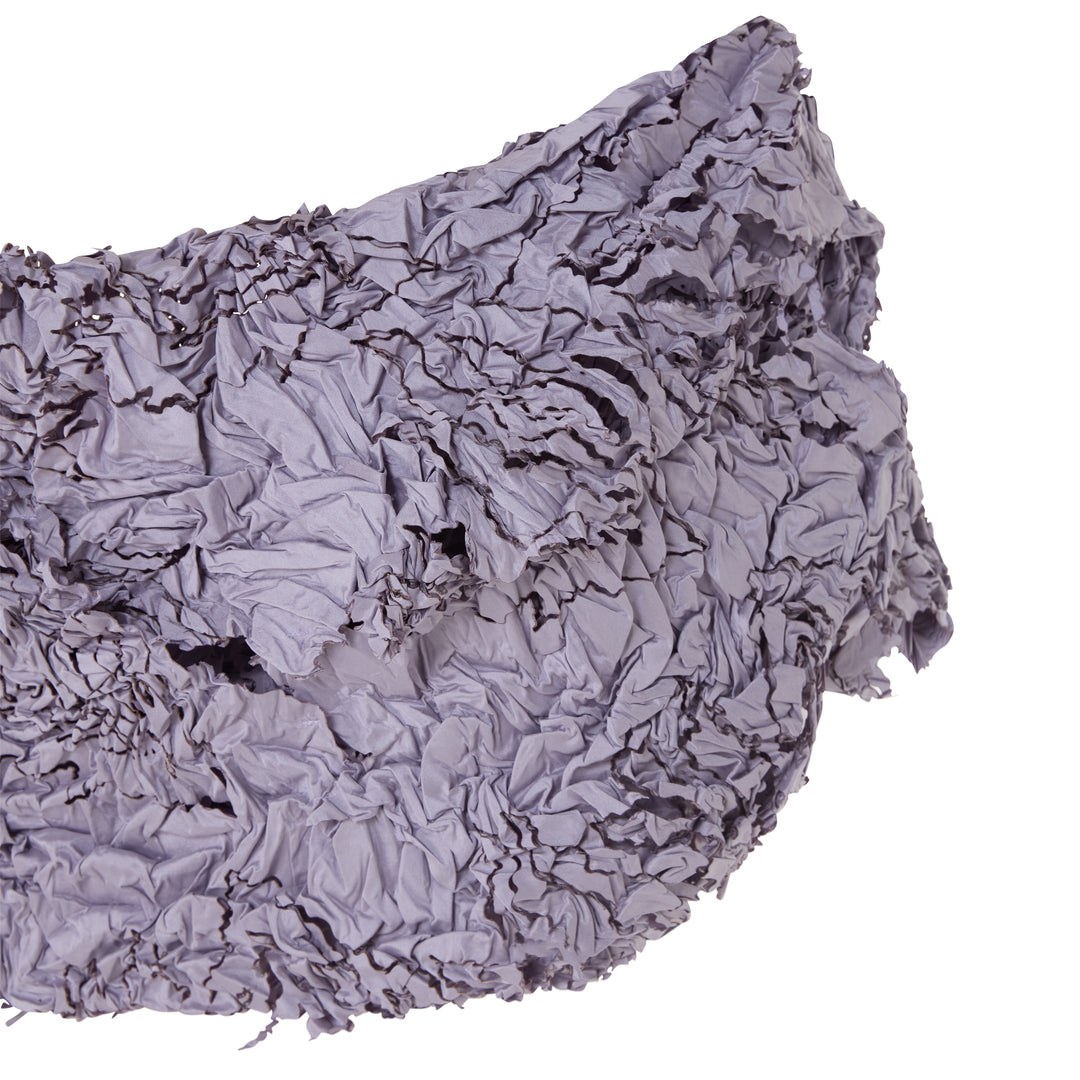 MARISOL - CAPE STYLED WITH STRAPPY PLEATED TAFFETA GOWN WITH EMBROIDERY