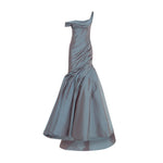 Load image into Gallery viewer, LOURDES - ASYMMETRICAL TWO-TONE TAFFETA FISH-CUT GOWN