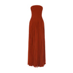 Load image into Gallery viewer, ZULEMA - STRAPLESS LASER-CUT CREPE GOWN WITH CORSET AND CAPE