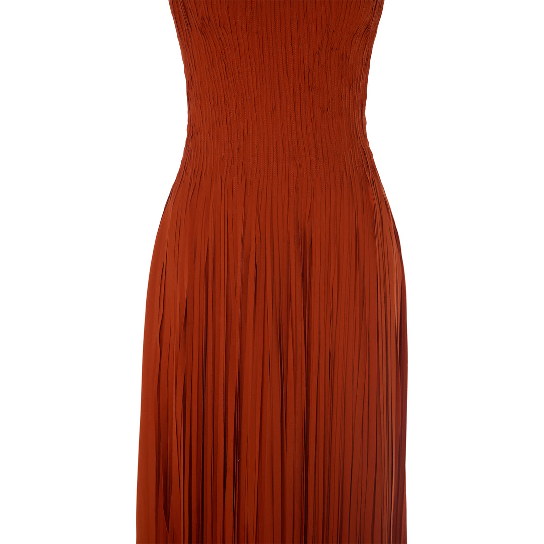 ZULEMA - STRAPLESS LASER-CUT CREPE GOWN WITH CORSET AND CAPE