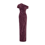 Load image into Gallery viewer, TIWSTED SEQUINED WITH ONE SHOULDER GOWN