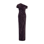 Load image into Gallery viewer, TIWSTED SEQUINED WITH ONE SHOULDER GOWN
