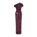 Load image into Gallery viewer, TIWSTED SEQUINED WITH ONE SHOULDER GOWN