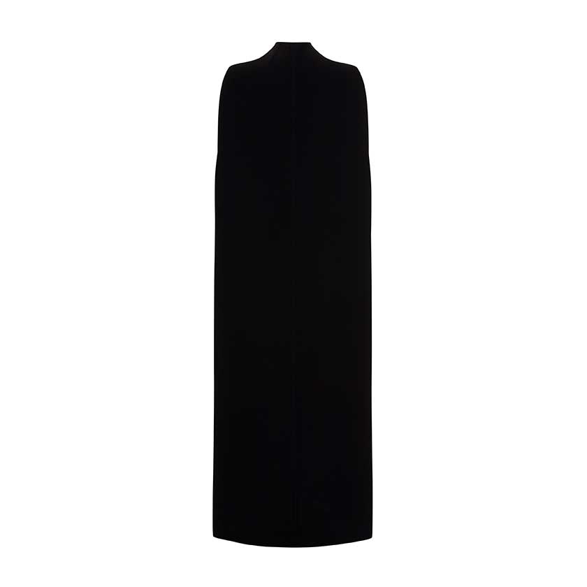 SIDE OPEN CREPE CAPE