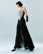 Load image into Gallery viewer, Sequined Embellished Dropped Waist Gown