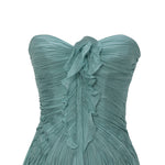 Load image into Gallery viewer, STRAPLESS SILK CHIFFON WITH EMBROIDERED DETAIL BUST
