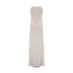 Load image into Gallery viewer, PLEATED SILK ROSEYA STRAIGHT CUT DRESS