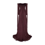 Load image into Gallery viewer, RUCHED GEORGETTE CHIFFON WITH LONG SLEEVE