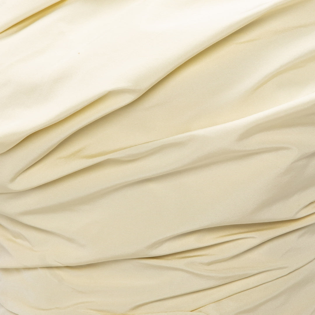 Asymmetrical Draped Taffeta Dress