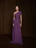 Load image into Gallery viewer, One Shoulder Chiffon Georgette Dress