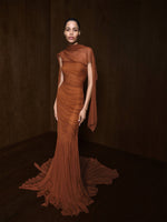 Load image into Gallery viewer, Chiffon Georgette Draped Dress