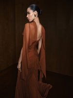 Load image into Gallery viewer, Chiffon Georgette Draped Dress
