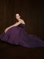 Load image into Gallery viewer, Strapless Fish Cut Jacquard Dress