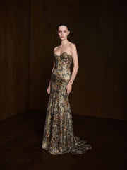 Strapless Sequins Dress