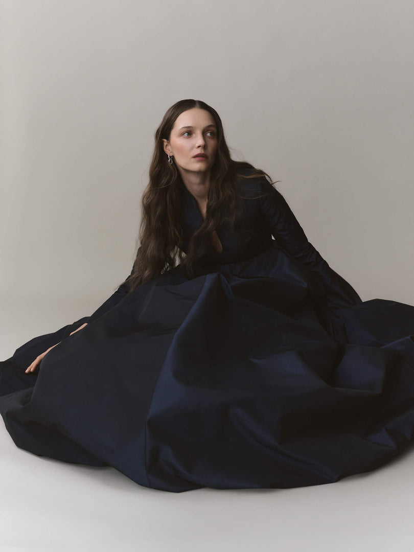 A-line Taffeta Dress