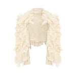 Load image into Gallery viewer, Cape Styled With Strapless Chiffon Georgette Pleated Dress