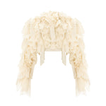 Load image into Gallery viewer, Cape Styled With Strapless Chiffon Georgette Pleated Dress