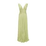 Load image into Gallery viewer, Lettuce Hem Pleated Silk Gown
