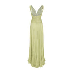 Load image into Gallery viewer, Lettuce Hem Pleated Silk Gown
