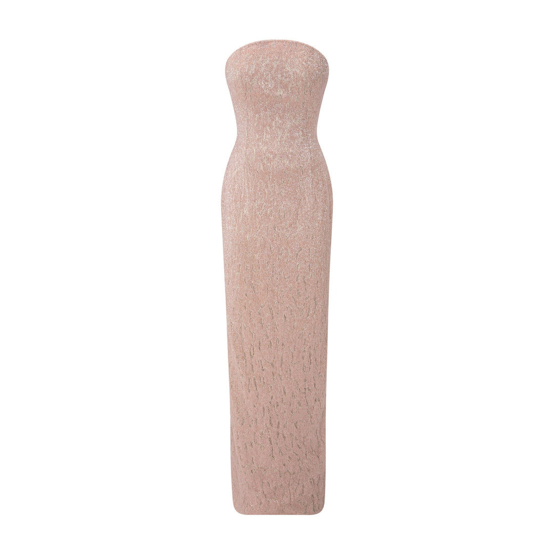 Strapless Embroidered Dress