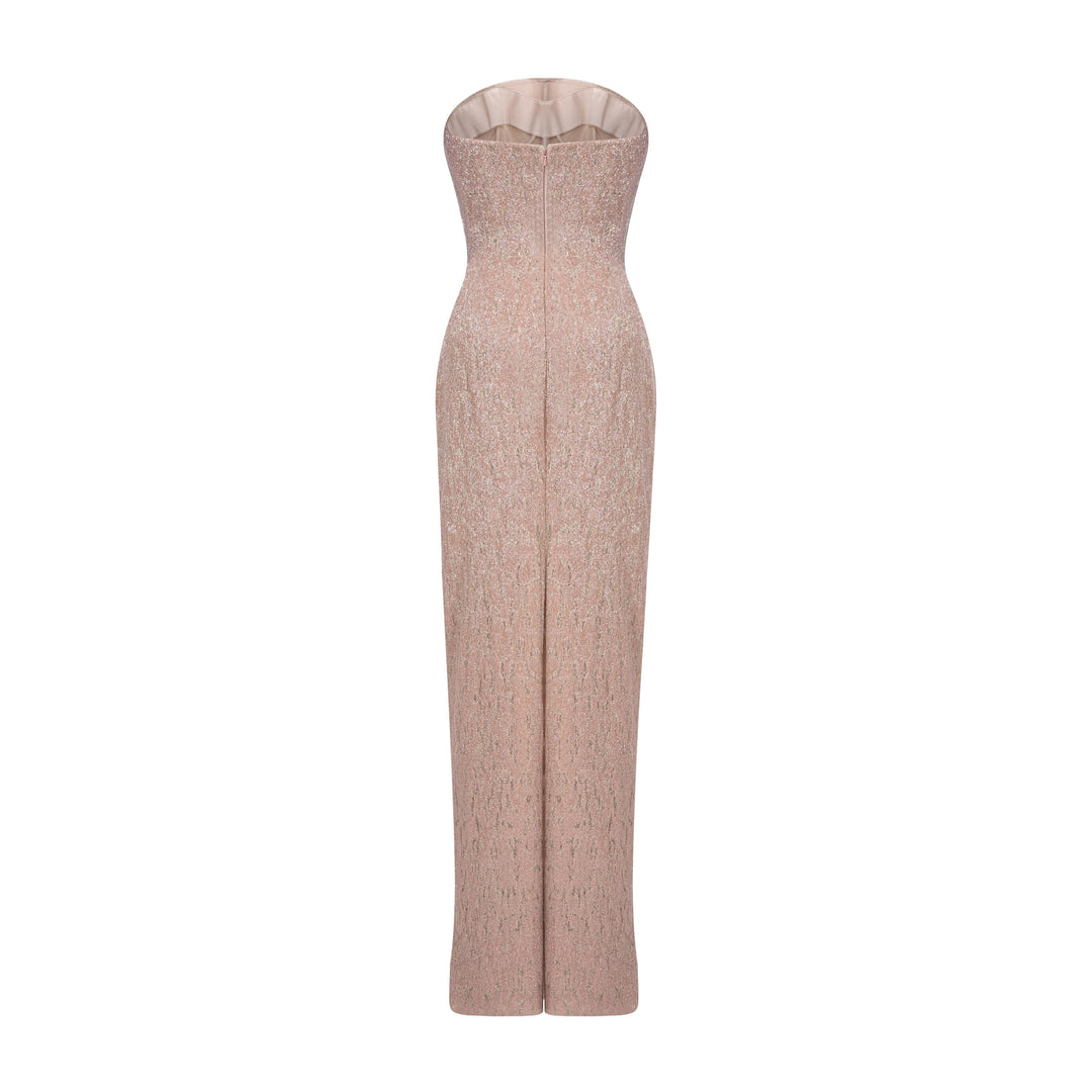 Strapless Embroidered Dress