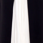 Load image into Gallery viewer, Sweetheart neckline Crepe gown with cutout slit and  hand-pleated Crepe underlay
