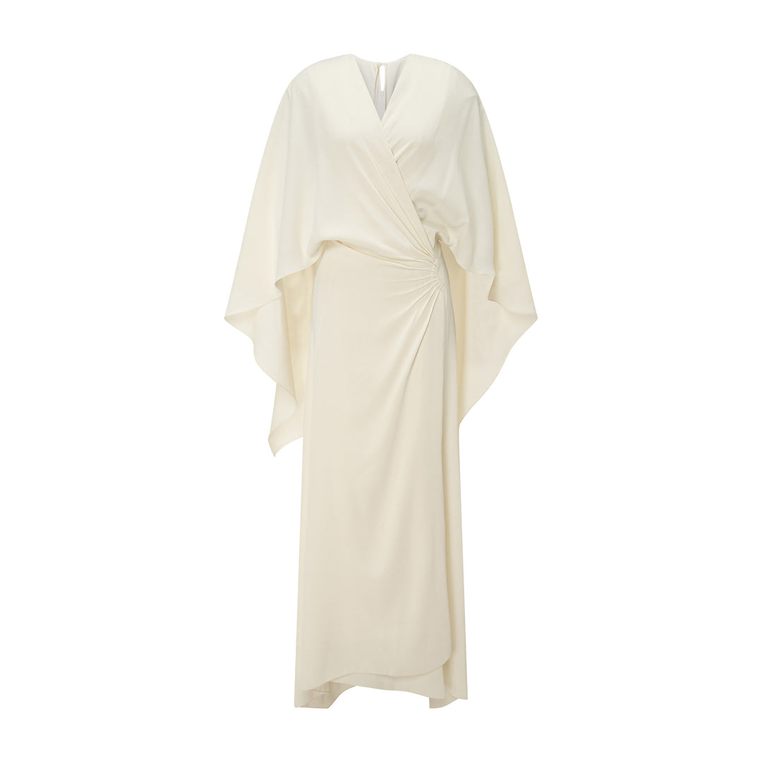 Crepe Mid-Length Dress
