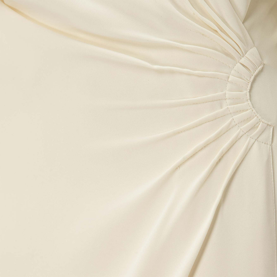 Crepe Mid-Length Dress