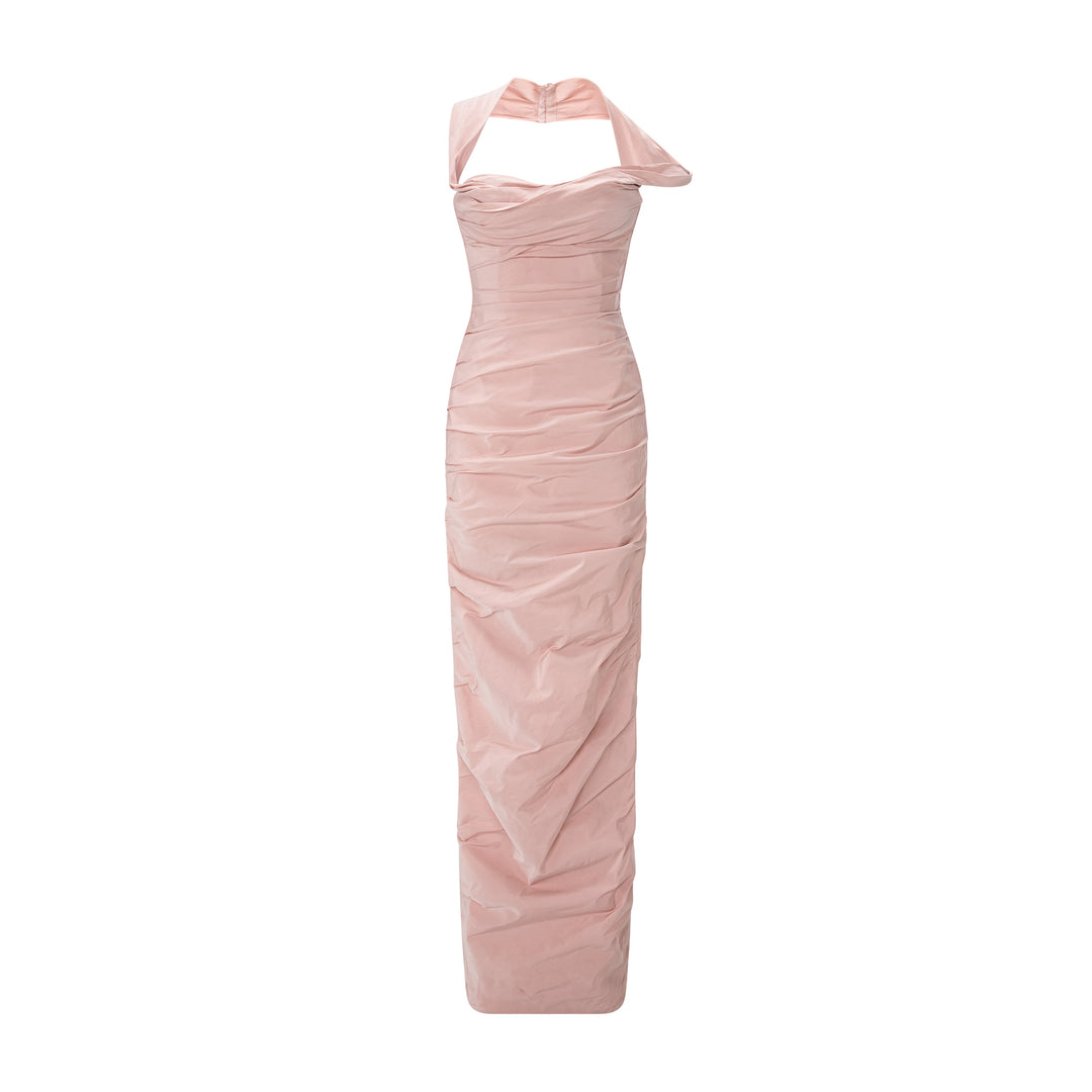 Asymmetrical Taffeta Dress