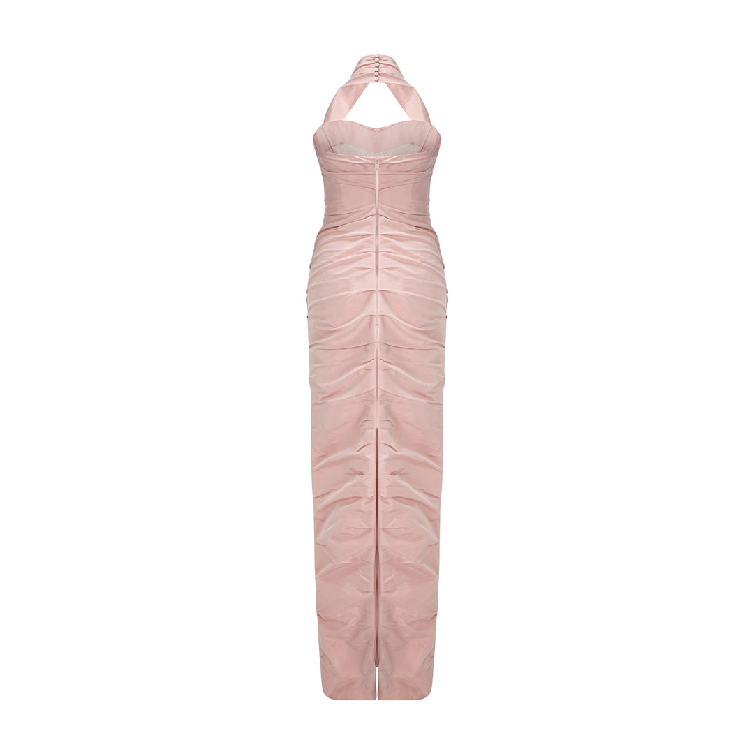 Asymmetrical Taffeta Dress