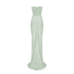 Load image into Gallery viewer, Pleated Silk Capelet Gown
