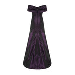 Load image into Gallery viewer, Off-Shoulder Fish Cut Taffeta Dress