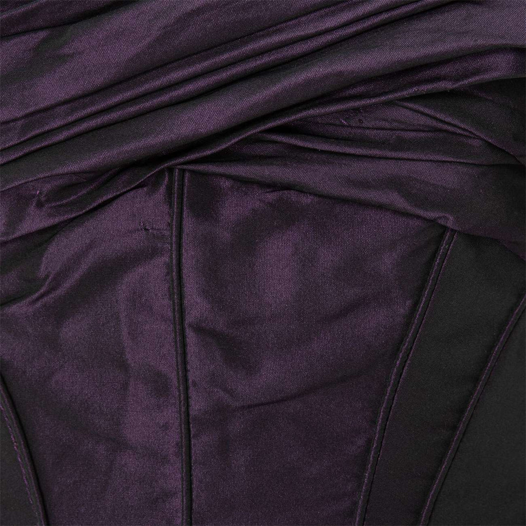 Off-Shoulder Fish Cut Taffeta Dress