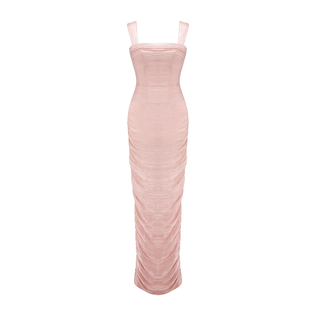 Hand Pleated Silk Dress