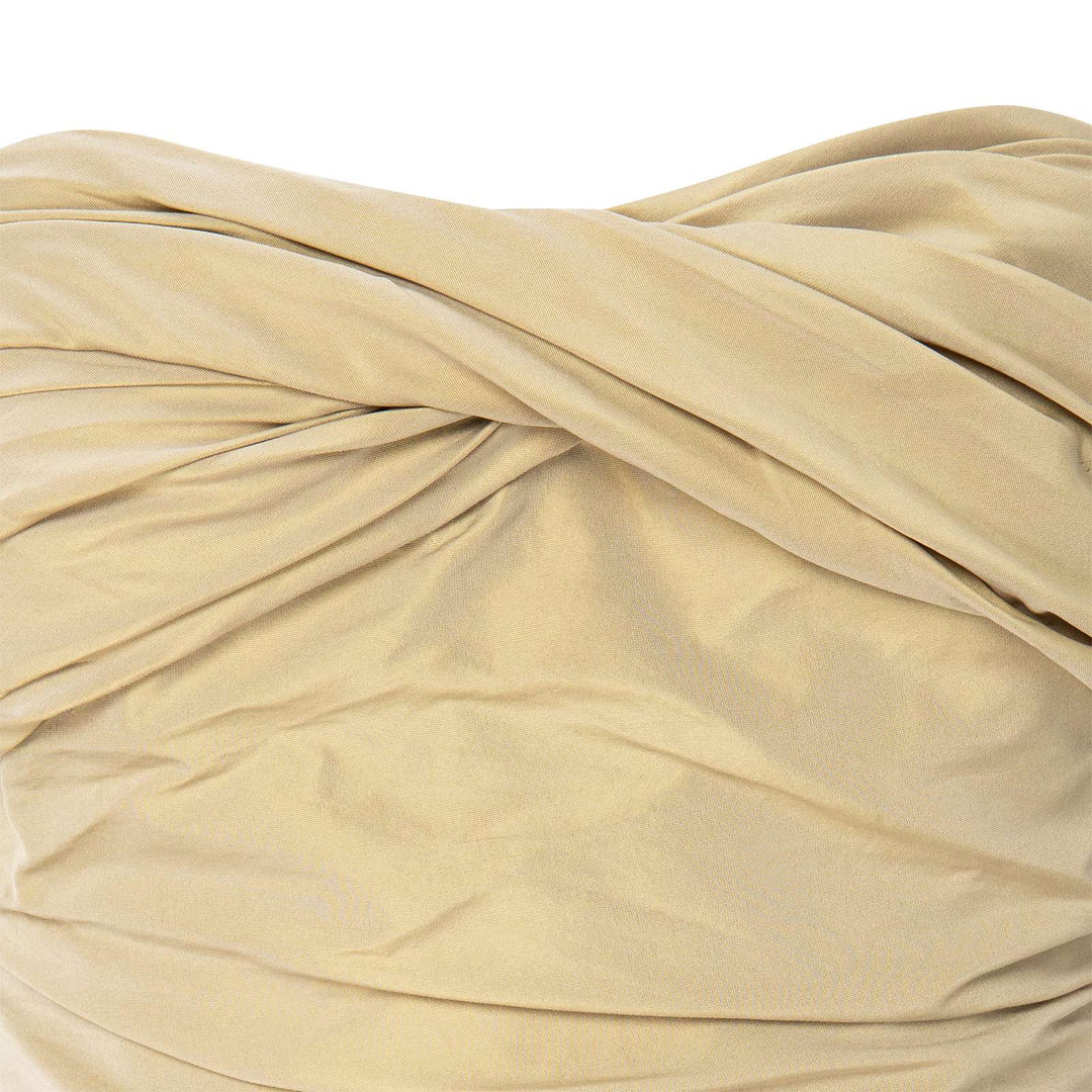 Strapless Taffeta Dress