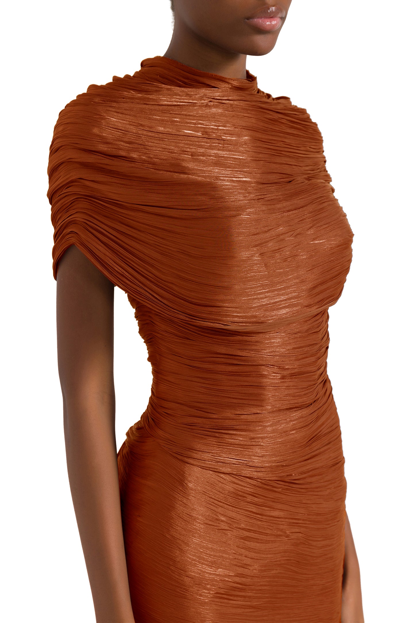 Draped Roseya Couture Short Dress-1