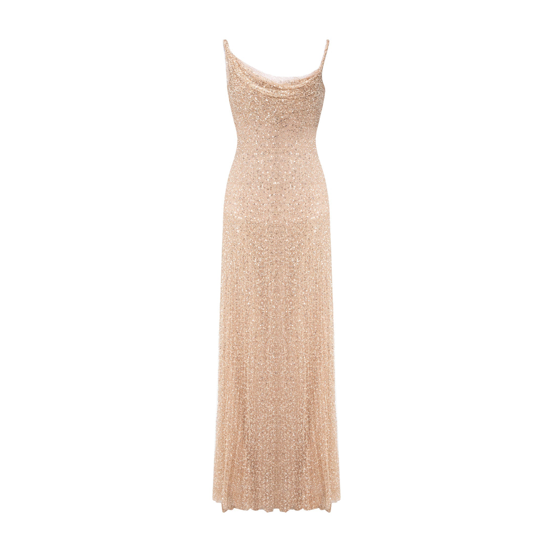 Asymmetrical Embroidered Dress