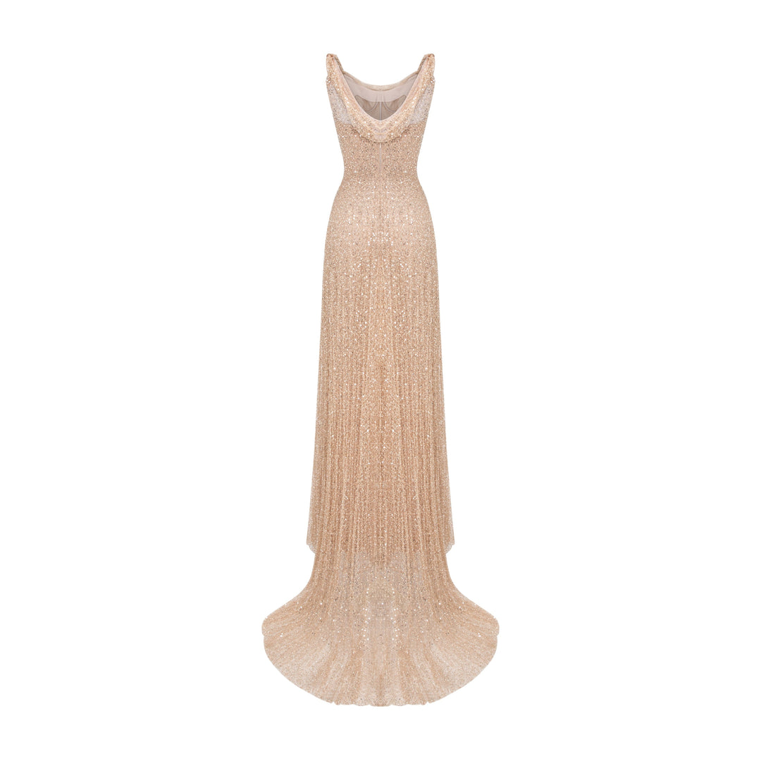 Asymmetrical Embroidered Dress