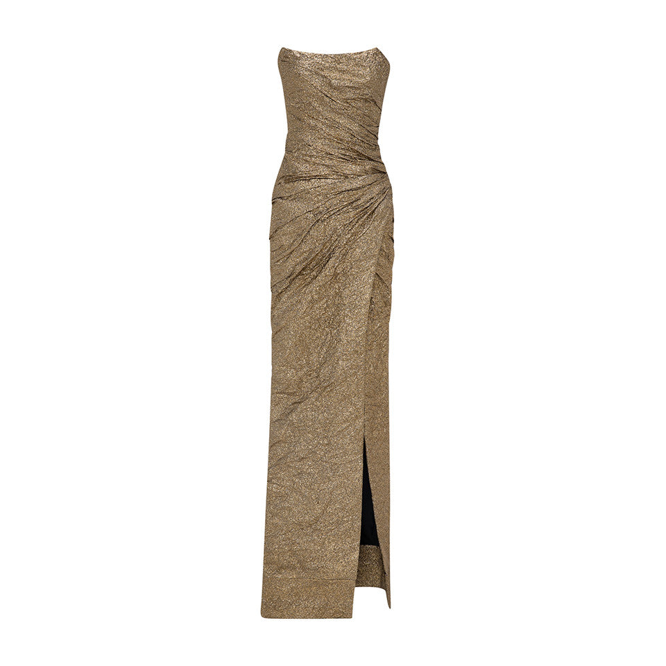 STRAPLESS GOLD DRESS GOLD / 46 STRAPLESS GOLD DRESS GOLD / 46