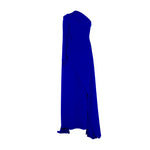 Load image into Gallery viewer, One shoulder cape-like sleeve  Crepe gown
